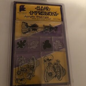 Provo Craft Clear Impressions Clear Acrylic Stamp Set